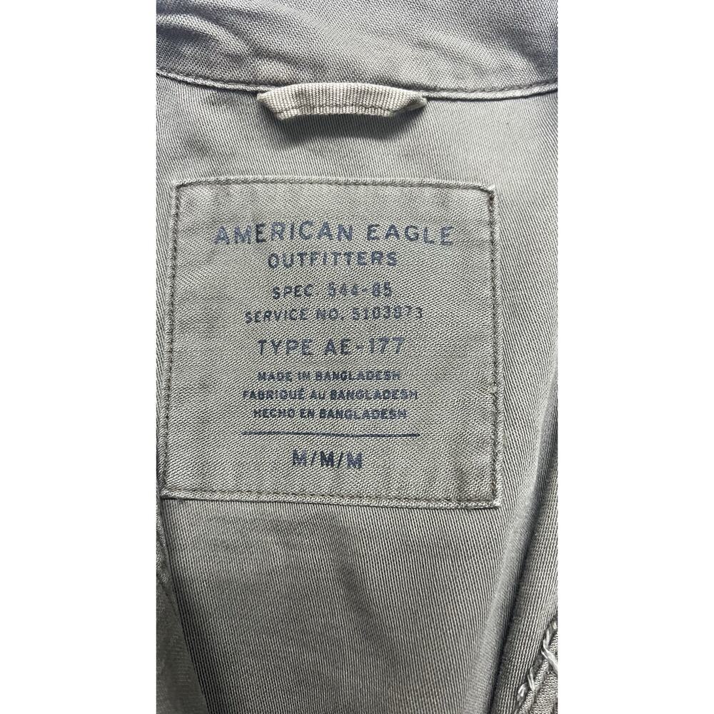 American Eagle Women's Utility Jacket Size M Funnel Neck Military Lightweight - Picture 9 of 12